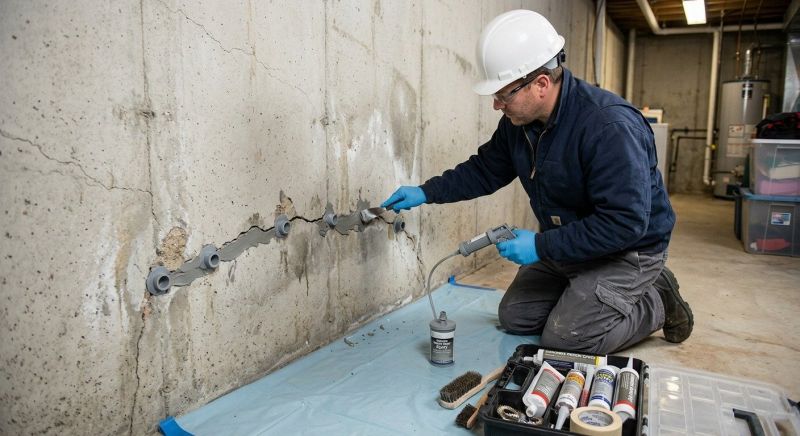 Basement Crack Repair in Hollywood, FL