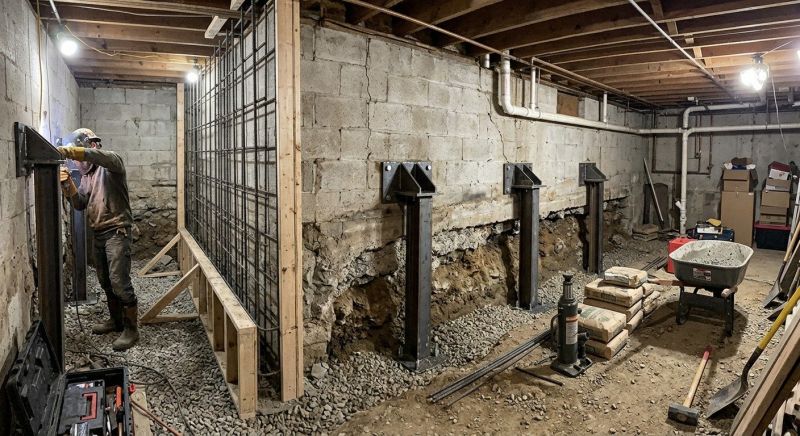 Basement Stabilization in Hollywood, FL