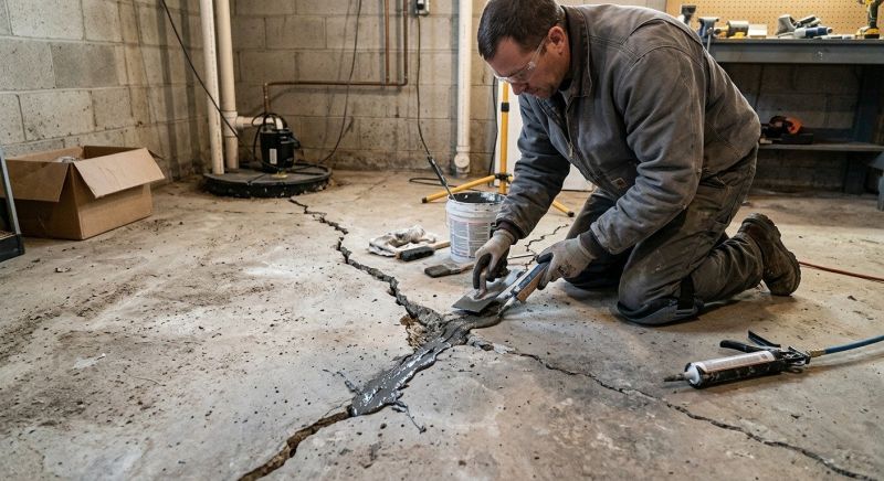 Cracked Basement Floor Repair in Hollywood, FL