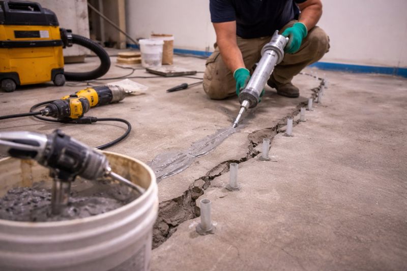 Cracked Basement Floor Repair in Hollywood, FL