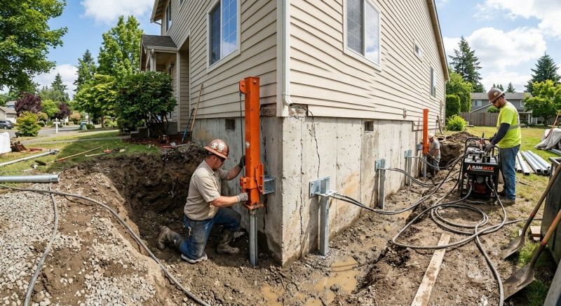 Sinking Foundation Repair in North Miami Beach, FL